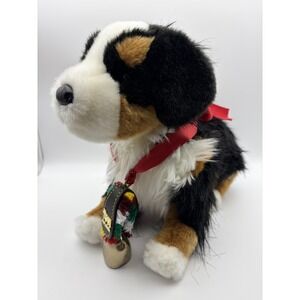 Douglas Bernese Mountain Dog Plush Stuffed Animal Alpen Schatz Cow Bell Toy